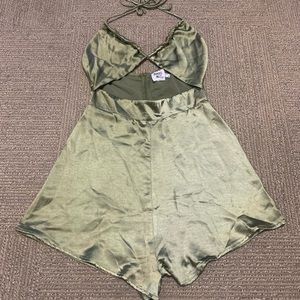 CUTE/SEXY FOREST GREEN ROMPER